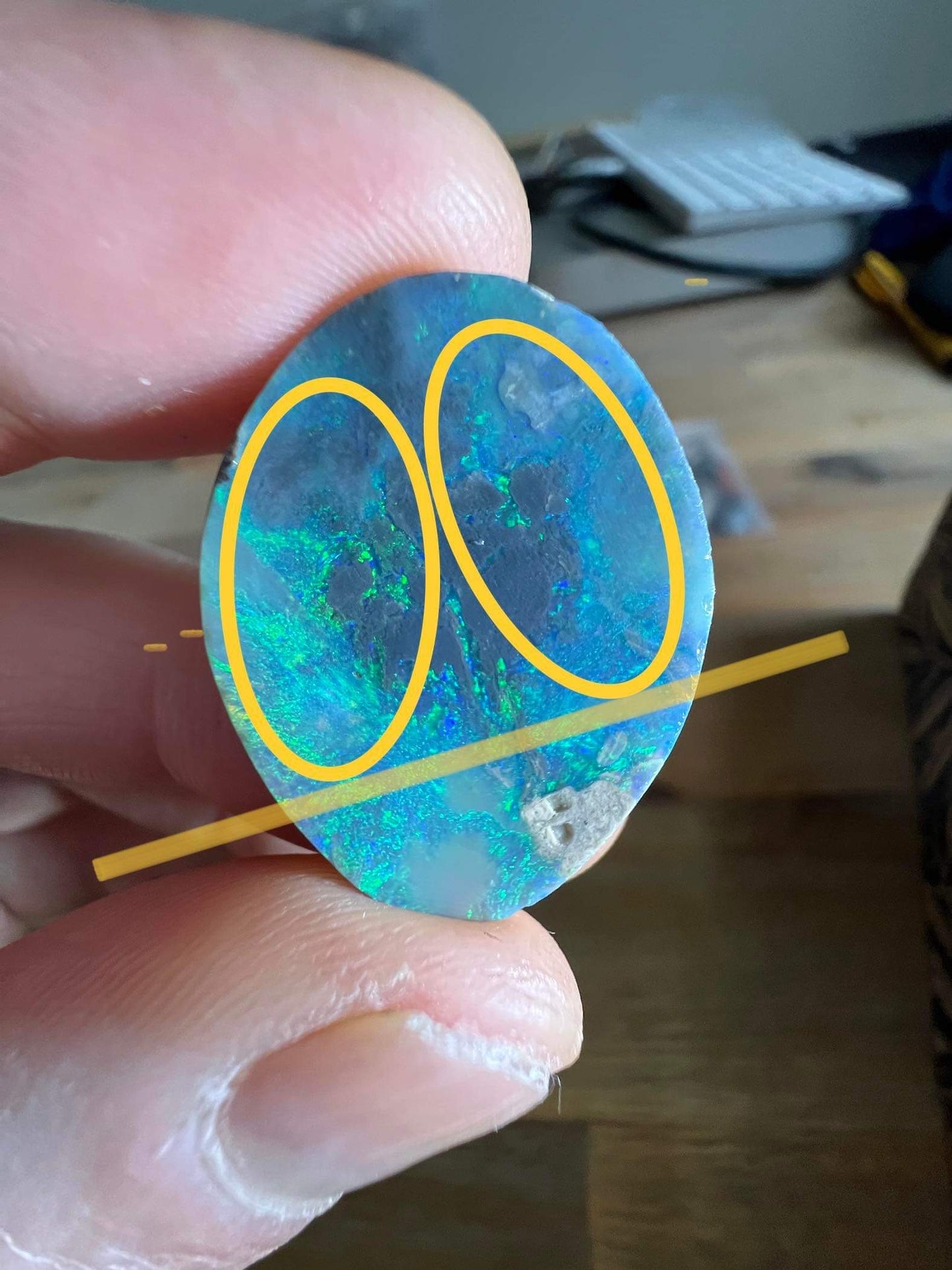 3.8 ct Black Opal Pairs